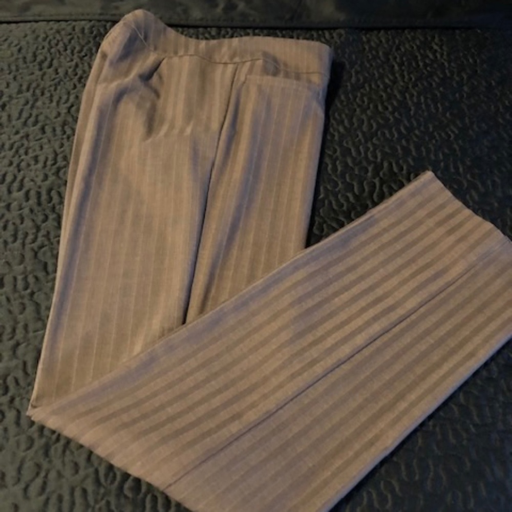 Jacqueline Conoir Brown Pinstripe Trousers